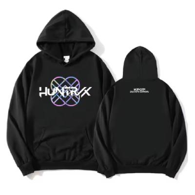 K-pop Охотники на демонов Huntrix Толстовка с логотипом Женская Мужская Одежда Свободный Флис Кинопечать 2025 Пуловеры Графические Толстовки Женский Топ