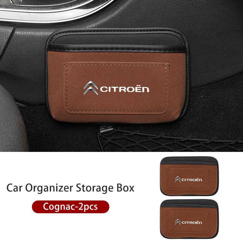 Paste Car Cards Phone Key Paste Box Self Adhesive Storage Pocket For Citroen C4 C3 C5 C1 C2 C6 VTS C4L DS3 DS4 DS5 Grand