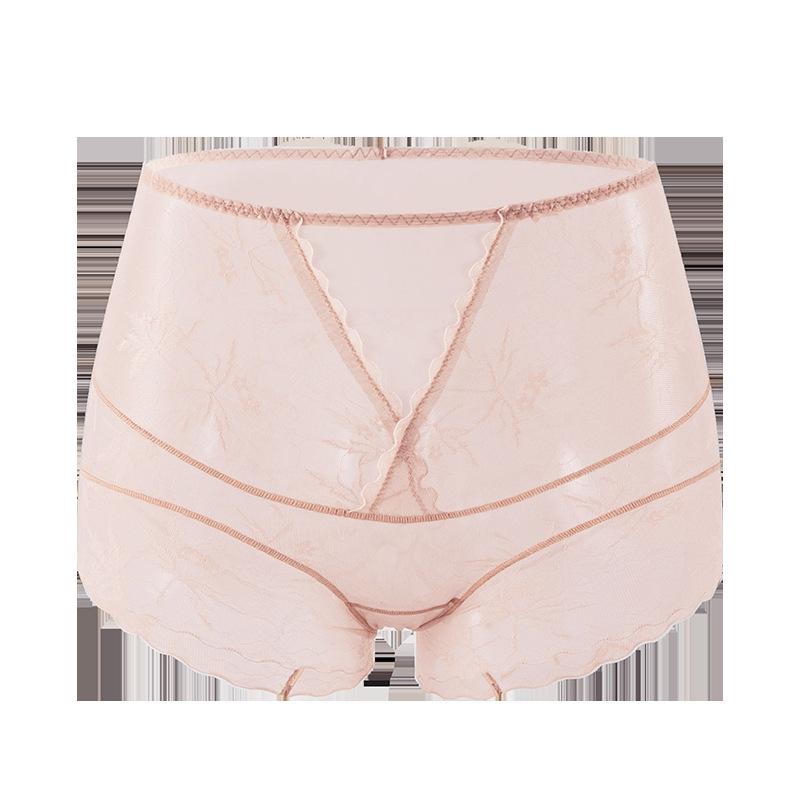 Сексуальное кружевное нижнее белье Pure Desire, трусики с высокой талией, женские легкие трусы из тутового шелка, антибактериальные тонкие женские трусы с промежностью