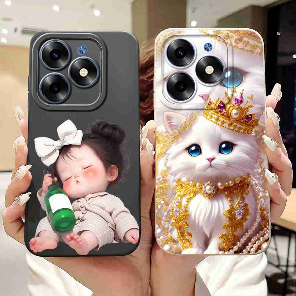 Silicone Casing For Tecno Spark Go 2024 BG6 Cases Soft Shell New Fashion Animal Phone Cover For Tecno SparkGo 2024 Bumper