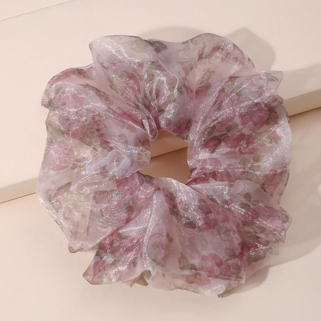 Lystrfac Stain Silk Oversize Scrunchies for Women Girls Solid Color Hair Rope Elastic Hair Band Hair Tie Hair Accessories