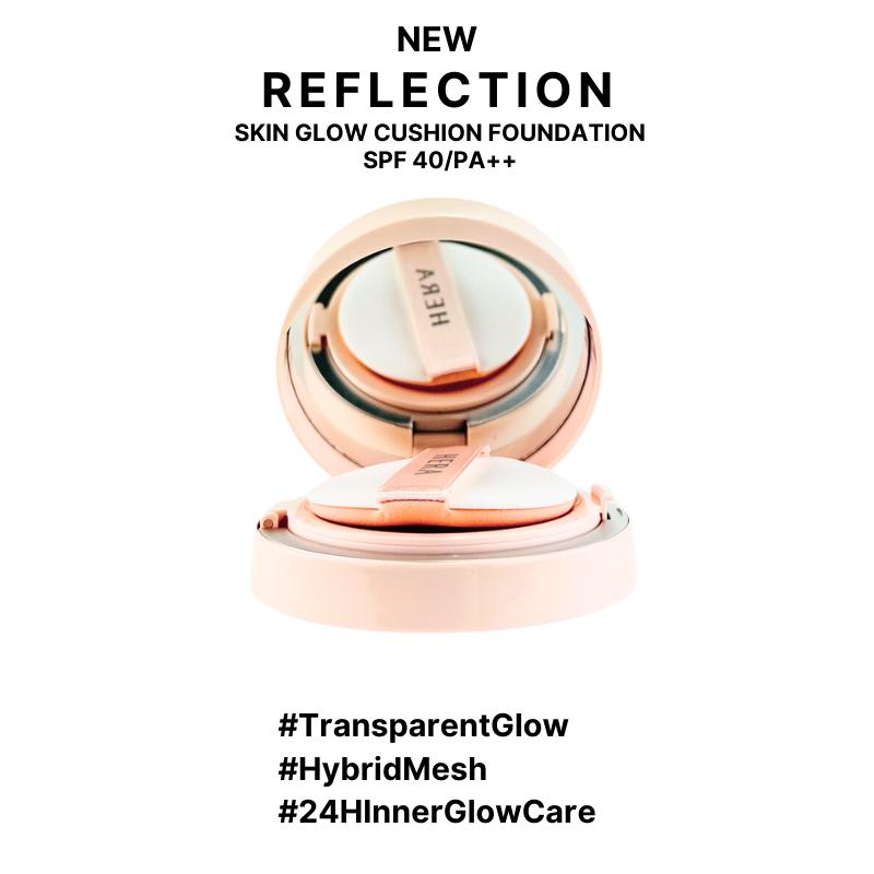Hera НОВАЯ тональная основа Reflection Skin Glow Cushion SPF40/PA++ 15 г x 2