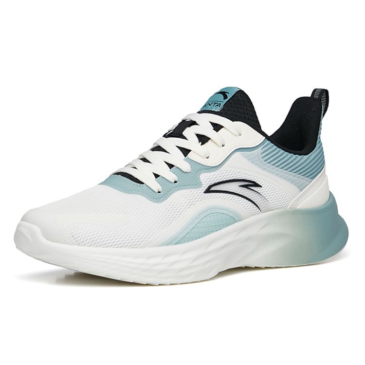 Anta Универсальные амортизирующие дышащие износостойкие нескользящие низкие кроссовки для бега мужские кроссовки белые синие 912235529-4