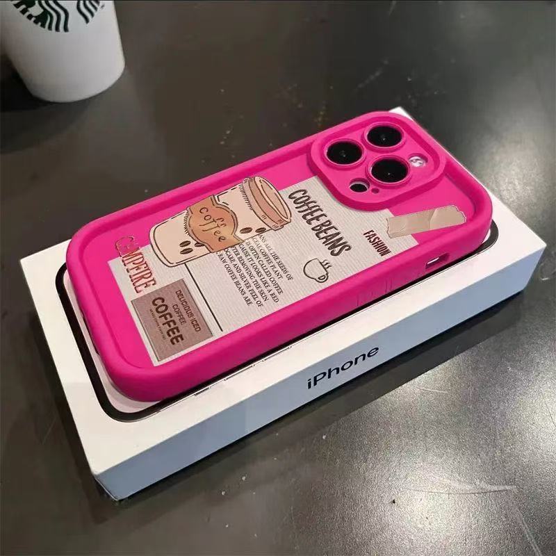 Новый кофе подходит для чехла для мобильного телефона iphone16 Apple 15promax/14 противоударный 13pro/12 Европа и Америка 11x.