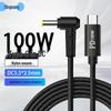 Кабель быстрой зарядки PD 100 Вт с угловым разъемом DC 5.5*2.5 мм для ноутбуков Lenovo ThinkPad