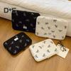 Cute Laptop Sleeve Embroidery Soft Pad Tablet Bag Zipper Closure Shockproof Plush Laptop Bag Computer Storage Case