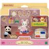 Sylvanian Family Snowflake Rabbit and Panda Baby Playroom Set 5709, 1 Set, Korean Popular Toys