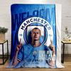 Manchester City Designed Flannel Blanket for Bedroom, Living Room, Sofa, and Nap