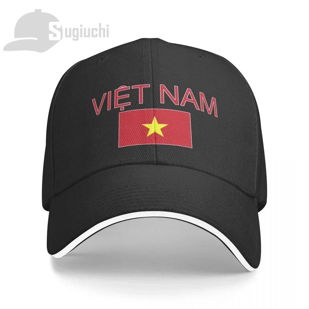 Vietnam Flag With Letter Baseball Cap Men Women Summer Unisex Hip Hop Caps Cotton Snapback Golf Hat Fishing Caps