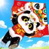 Воздушный змей Weifang New Panda с рисунком львиного танца для детей