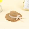 Doll House Doll Handmade Straw Hat Sun Cap For 1/6 Doll Accessories Decoration