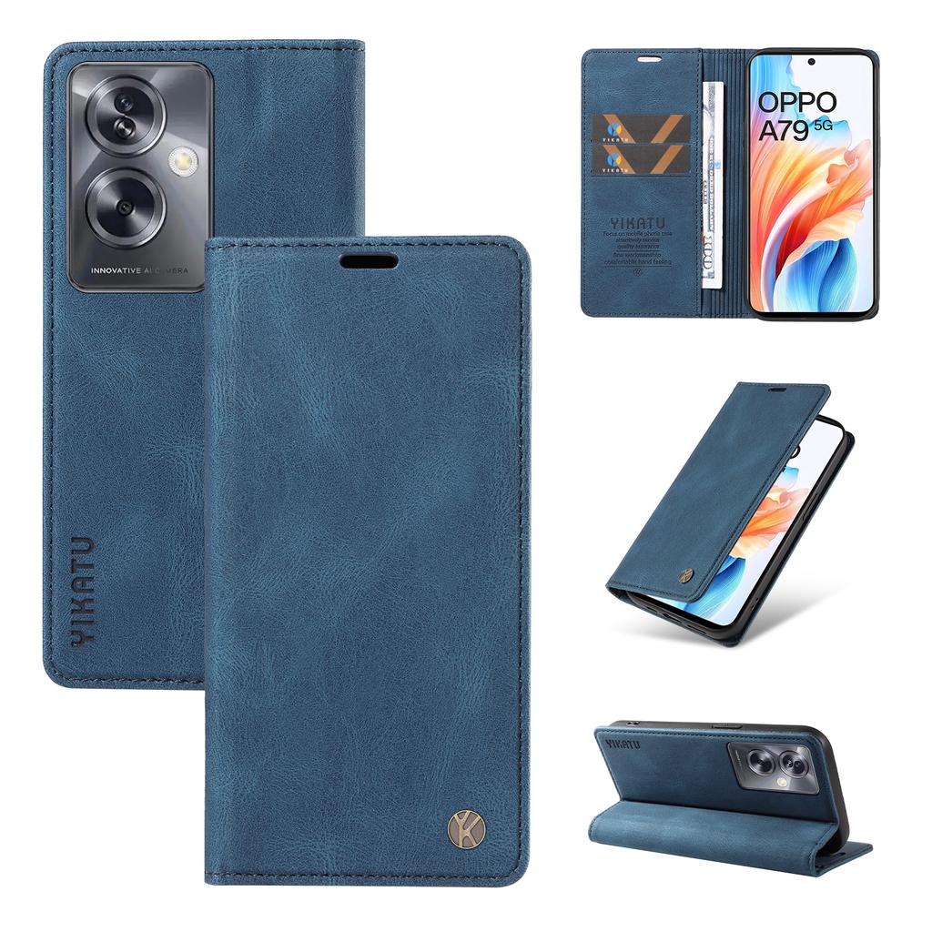 Nubuck PU Leather Fully Matte TPU Card Slots Wallet Phone Case for Oppo A15,A16,A17,A55,A72,A73,A74,A58,A38,A78,A79,Realme C12,C15,C21,C30,C33,C55...