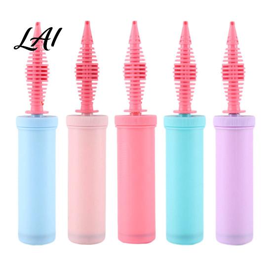 Compact Balloon Inflatable Device Hand Held Way Dual Two Plastic Pump Action Inflator Latex Inflator Manual Air Pump for Balloons