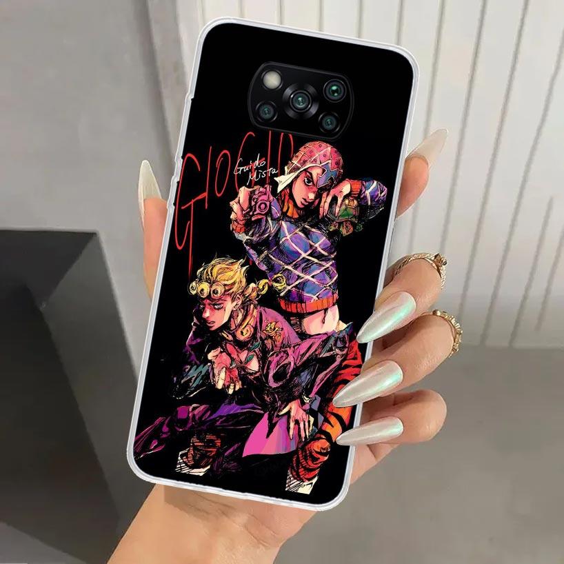 Чехол для телефона JoJo's Bizarre Adventure Golden Wind для Xiaomi Poco X5 X6 X7 Pro F7 Ultra M7 Redmi 15 15C 13 13C 12 12C 10 10A 10C 9 9