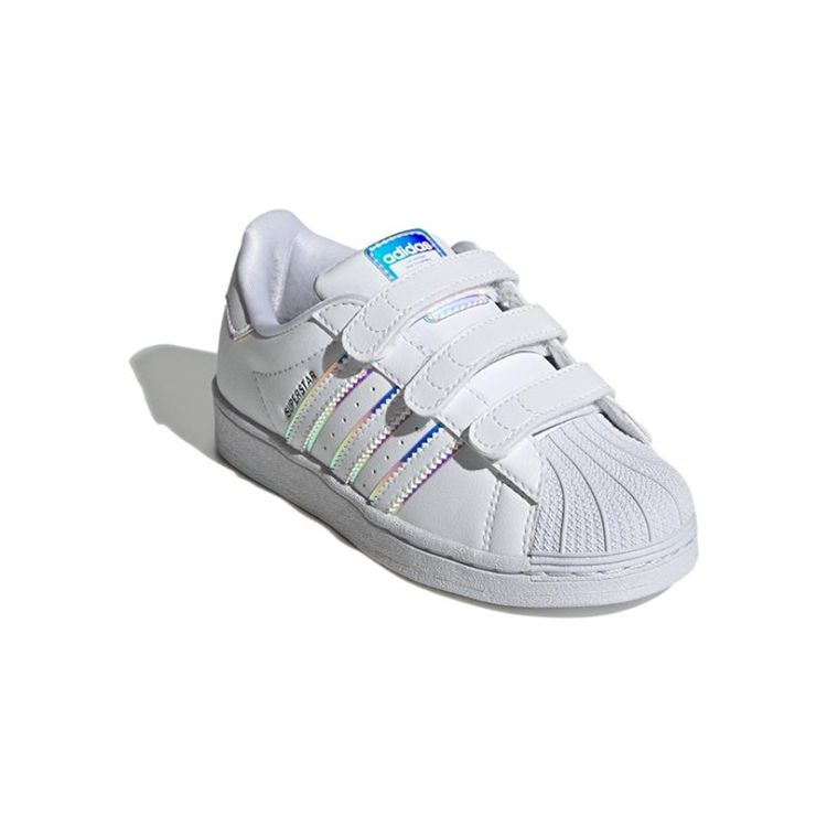 Adidas Детские кроссовки Superstar Little Kid Iridescent White Cloud-White Core-Black GV8903