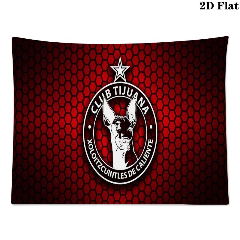 Club Tijuana Logo Wall Tapestry Aesthetic Wall Hanging Printed Fabric Blanket Decorative Tapestries for Bedroom Living Room Home Decor