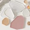 Large Geometric Sturdy Silicone Tray Molds for Resin and Concrete Craft Supplies Home Decoration Dish Castes Daily Use
