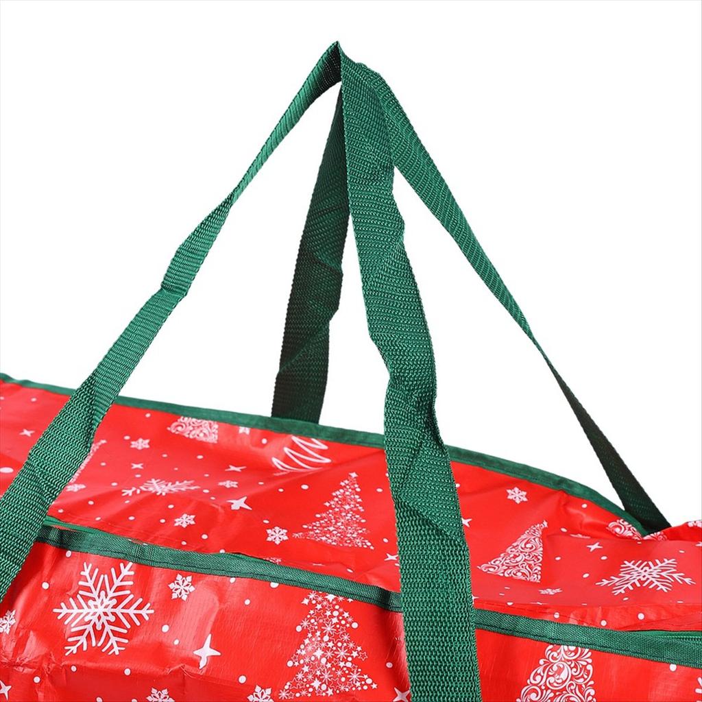 BHBL Waterproof Christmas Tree Storage Bag Fits Artificial Trees with Labeling Card Slot for Storing Christmas Utensils