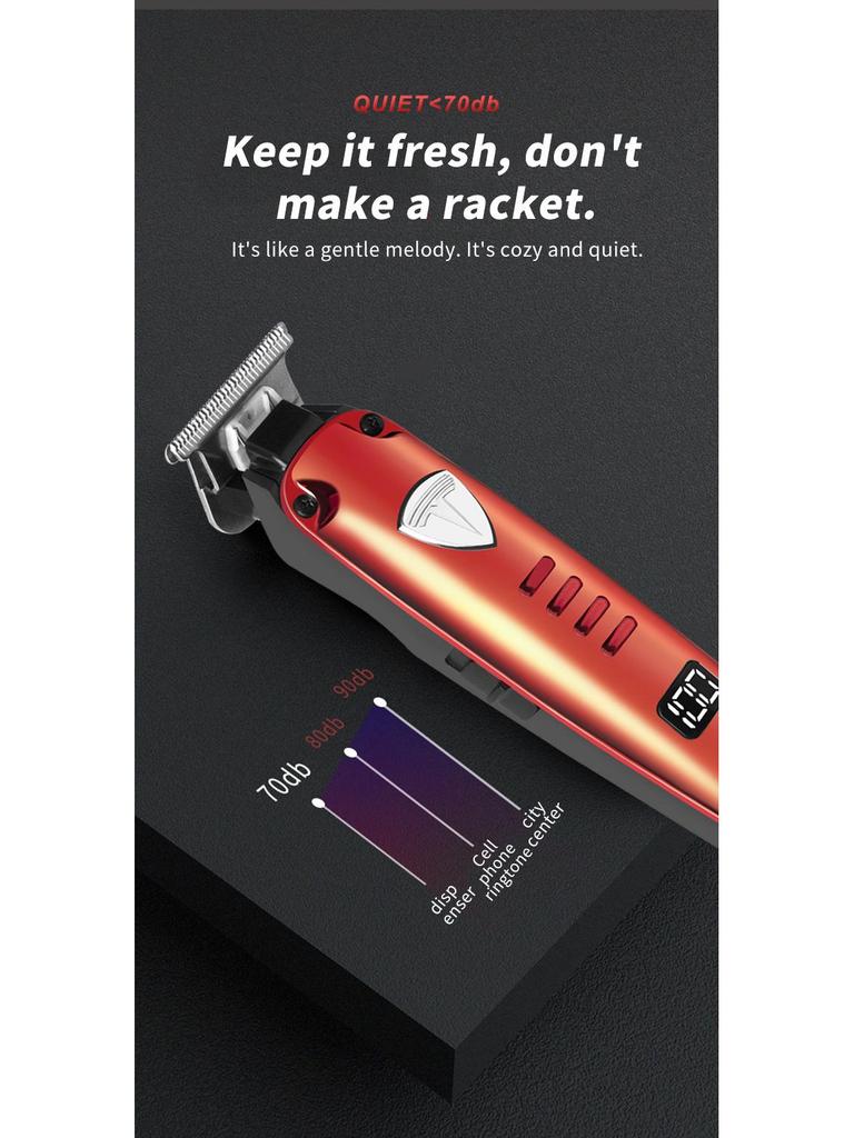 Цифровой дисплей USB перезаряжаемая машинка для стрижки волос - электрический триммер для волос и бритва