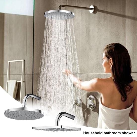 Large Stainless Steel Shower Head 360 Degrees Water Discharge High Pressure Rainfall