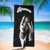 Певица R-Rihanna Микрофибра с принтом Пляжное полотенце Альпинизм Йога Пляж Плавание Бег Впитывающее Мягкое полотенце