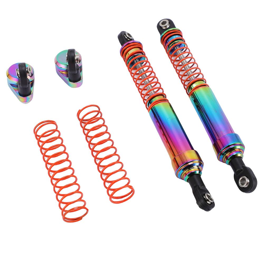1 Pair RC Car Shock Absorber 105mm Colorful Oil Pressure Damping Large Caliber RC Shock Damper with Offset Cap