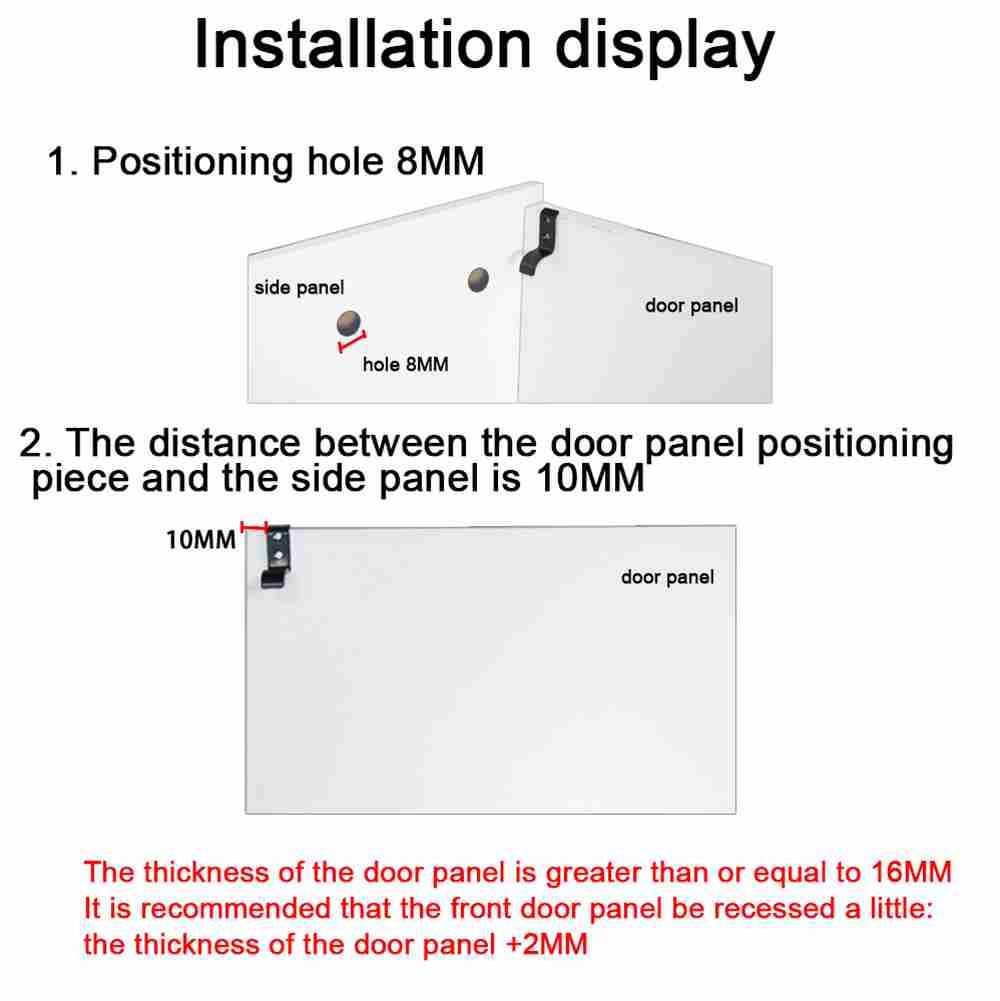Cupboard Flip-up Buffer Track Cabinet Runners Bearing Slides Door Rail Hidden Slides
