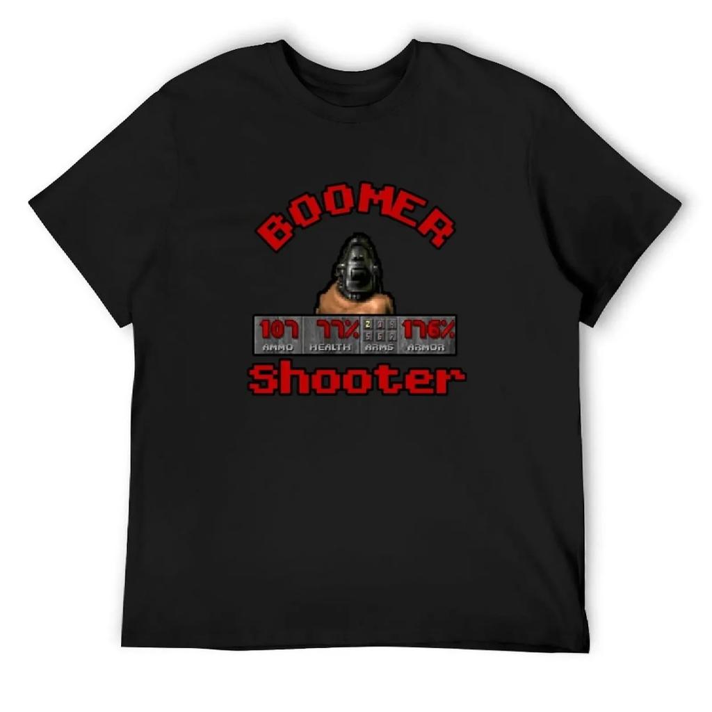 Футболка Boomer Shooter футболка на заказ хлопковые футболки с принтом футболка с аниме графическая футболка мужские белые футболки