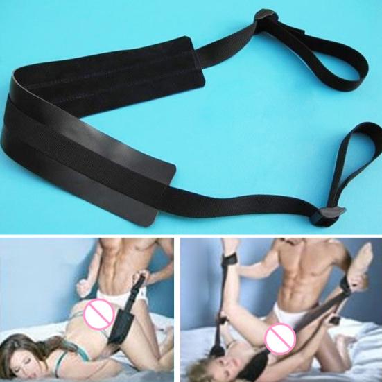 Couple Sex Machine Bondage Straps Open Leg Sex Combination Adjustable Love Belt