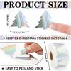 Round Reflective Colorful Sticker Halloween Christmas DIY Craft Projects Decors 2 Rolls 1000Pcs Adhesive Craft Labels