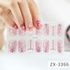 ZX 3D Waterproof No-Cure Gel Nail Wraps, Full Cover Japanese & Korean Style Spring & Summer Nail Stickers, Nail Patch Films
