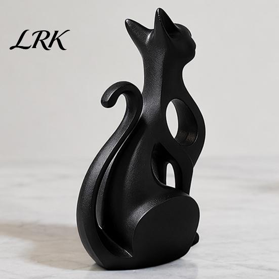 Книжный Кот Украшение 3D Печатная Полая Фигурка, Современная Абстрактная Статуэтка Сидящего Котенка, Декор Художественная Скульптура Животного для Домашнего Декора,