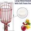 Fruit Picker Portable Anti-stretch Metal Material with Basket and Pole High-altitude Fruit Picker Picking Home Garden Supplies