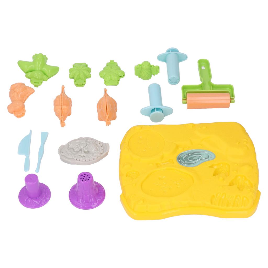 Пластилин для моделирования, нежный, мягкий, эластичный, форма для динозавра, вулкана, набор инструментов для цветной рисовой глины, высыхающий на воздухе