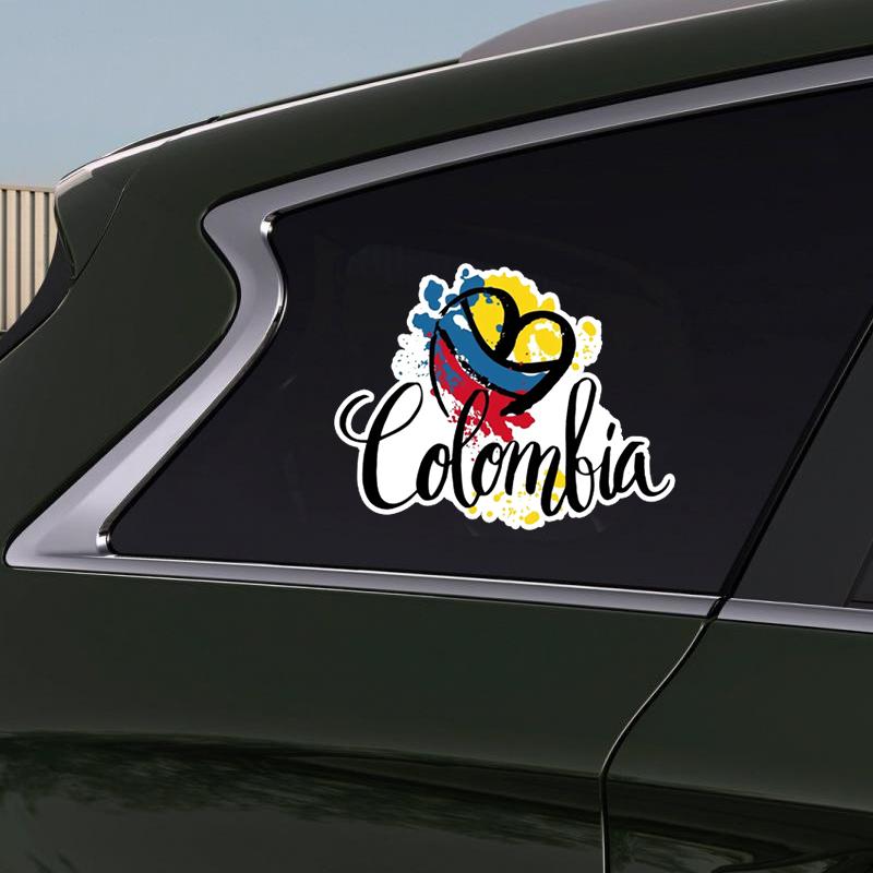 JT41# Car Sticker Colombia Graffiti Heart Funny Waterproof Vinyl Decal Car Accessories Decor