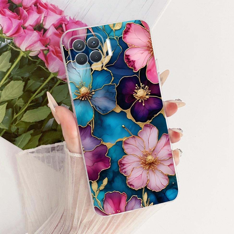 Clear For Oppo F17 Pro Case CPH2119 Cute Cat Fashion Butterfly Funny Painted Bumper Cover For Oppo F17 Pro Casing