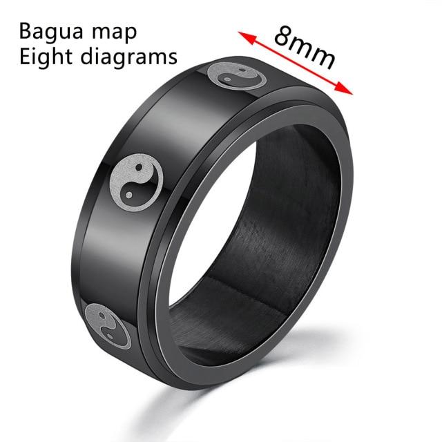 Кольцо тревоги для женщин, спиннер, кольца из нержавеющей стали, свободно вращающиеся, антистрессовые аксессуары, ювелирные изделия, подарки