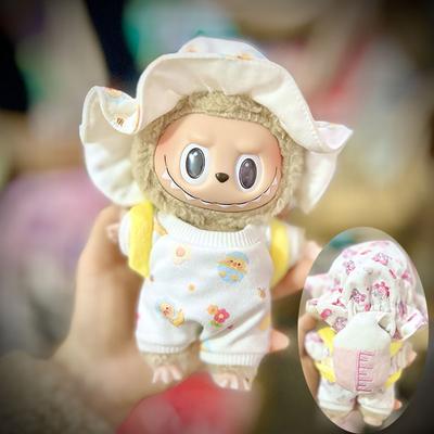 Для 17 см Кукольная одежда Лабубу Модная одежда Толстовки Кукольная одежда Цветовые толстовки Кукольные аксессуары Милые украшения Маленькая одежда