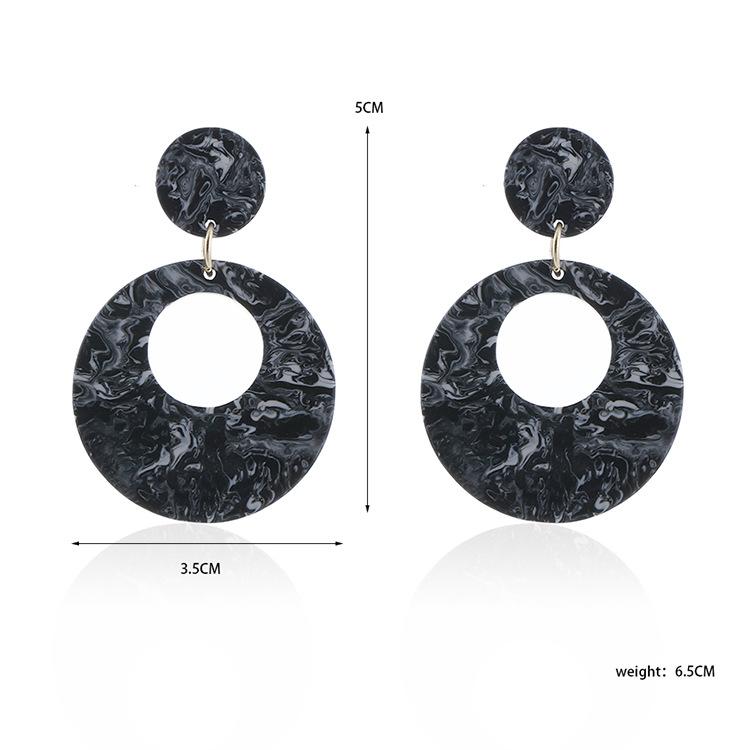 Серьги JMXD-Acetate Женские серьги Круглые серьги, Серьги-гвоздики Популярные преувеличенные украшения