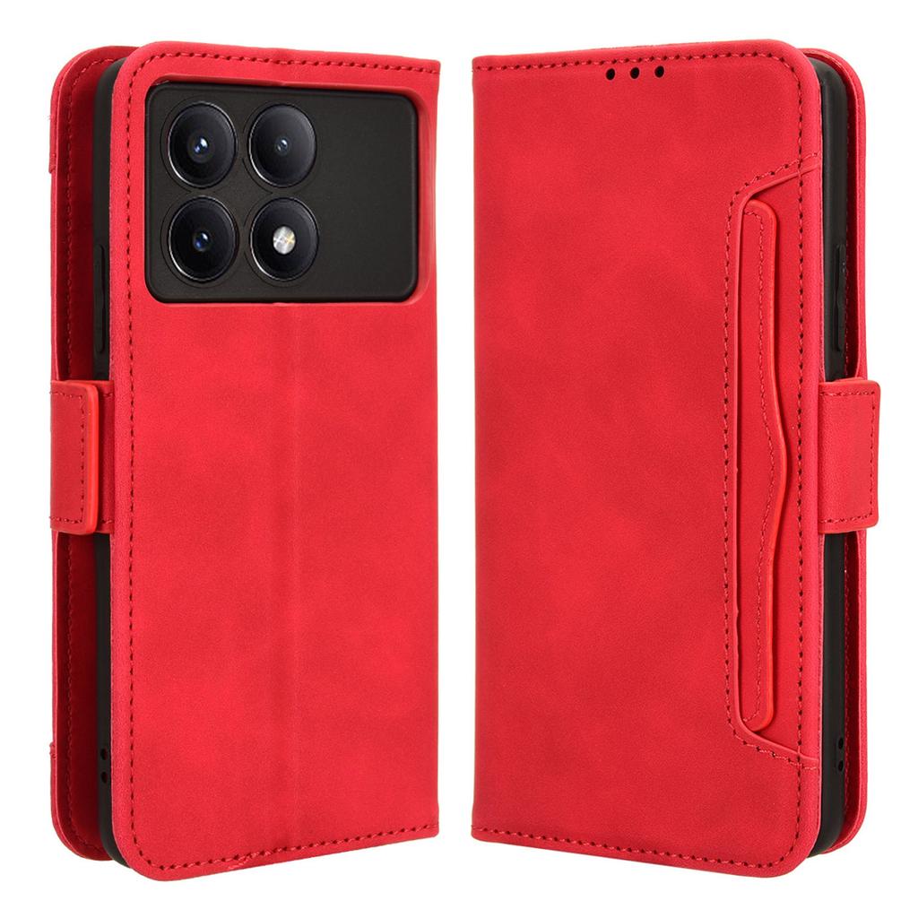 For Xiaomi Poco F6 Pro 5G/Redmi K70 5G/K70 Pro 5G Phone Case with Multi Card Holder PU Leather Cover