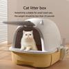Полностью закрытый туалет для кошек с защитой от брызг, туалет для домашних животных с защитой от запаха для домашних кошек