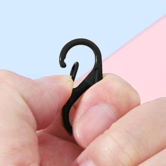 10 шт., карабины, застежки-молнии, двойная пружина, S, карабин, замки на молнии, двухсторонняя пряжка, дизайн открытия, противоугонные застежки-молнии