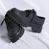 Новые туфли на толстой подошве в японском корейском стиле, повседневные кожаные туфли для мужчин, деловые, модные, винтажные, хипстерские, свадебные, кожаные туфли