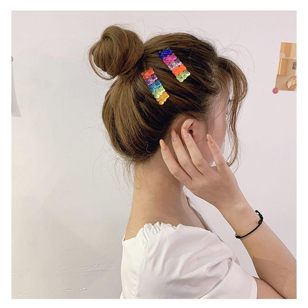 Duckbill Gummy Headwear Hair Accessories Candy Color Colorful Hair Clip Jelly Bear Hairpin Barrette