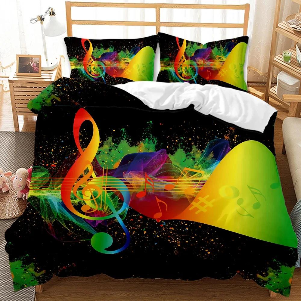 Abstract Duvet Cover Set, Grunge Style, Dirty Look with Colorful Watercolor Stains, Liquid Splashes, Polyester Bedding Set, Quee