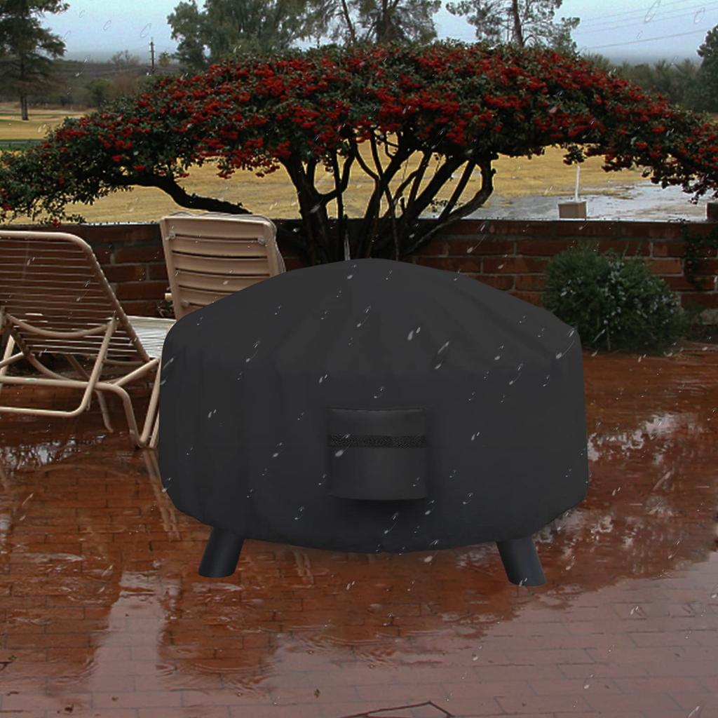 Крышка ямы для костра Круглая чаша для костра 210D Тканевые водонепроницаемые пылезащитные чехлы для чаш