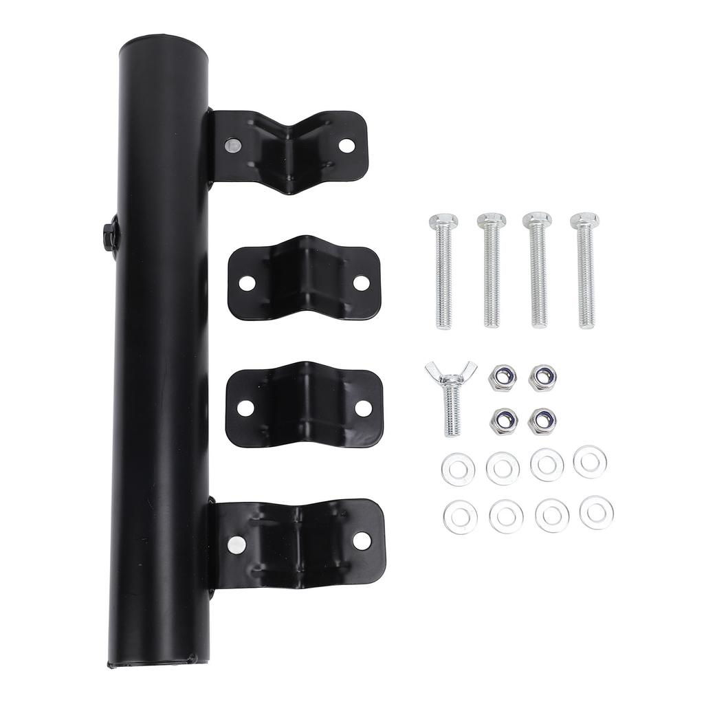 12 Inch RV Ladder Mounted Flagpole Holder Adjustable Heavy Duty RV Ladder Flag Pole Mount for Camping Vehicle Motorhome