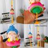 Soft Lotus Little Buddha Plush Figure With Keyring For Bag And Car Decoration