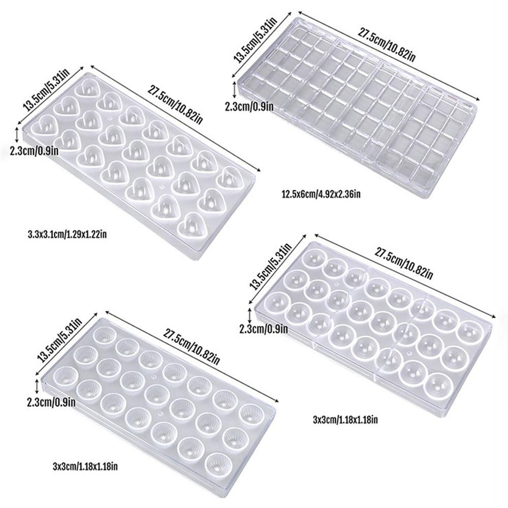Transparent Mini Cookie Mould 3D Candy Mould Valentine's Chocolate Molds  Kitchen
