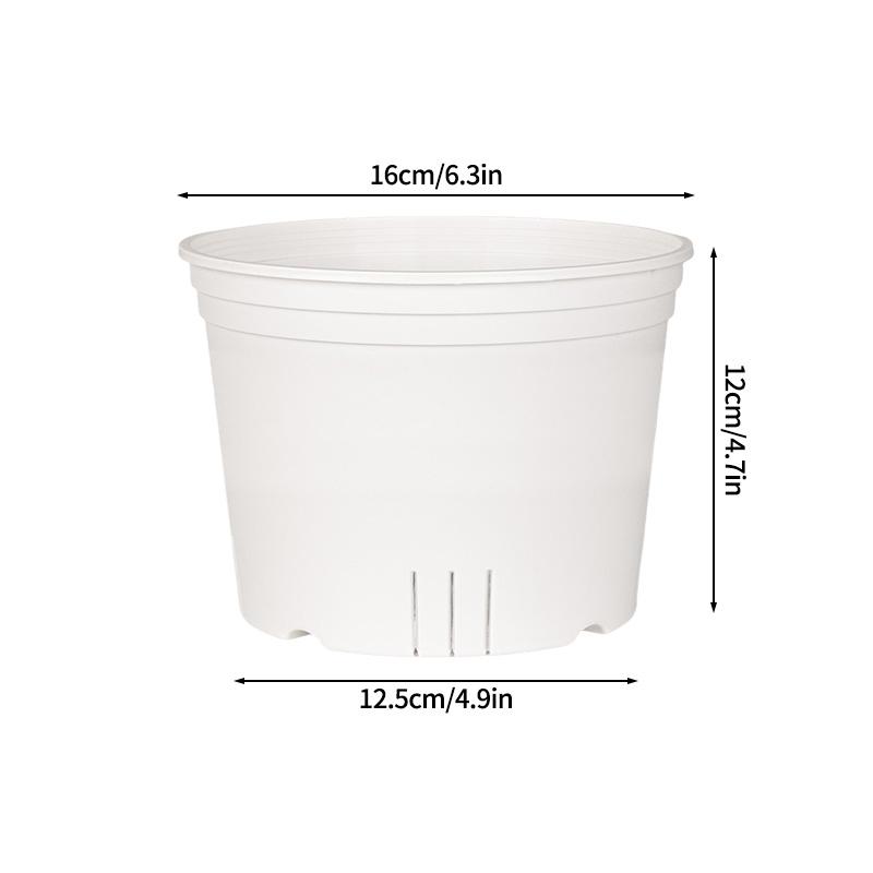 Clear Nursery Pot with Drainage Holes Transparent Plastic Orchid Pots Round Planter Pot Garden Planters for Flowers Succulents